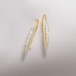.23 ct. t.w. Diamond Navette Drop Earrings in 14kt Yellow Gold