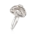 C. 1950 Vintage 1.05 ct. t.w. Diamond Dome Ring in 14kt White Gold