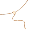 Swarovski Crystal &quot;Hollow&quot; Pave Crystal Medium Double Circle Pendant Necklace in Rose Gold Plate