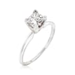C. 1990 Vintage .75 Carat Diamond Solitaire Ring in 14kt White Gold