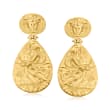 Italian Tagliamonte Medusa and Dancing Muse Drop Earrings in 18kt Gold Over Sterling