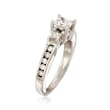 C. 1990 Vintage .95 ct. t.w. Diamond Ring in 14kt White Gold