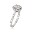 .75 ct. t.w. Diamond Halo Ring in 14kt White Gold