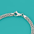Italian Sterling Silver Byzantine Necklace