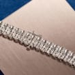 1.10 ct. t.w. Diamond Bar Bracelet in Sterling Silver