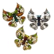 Joanna Buchanan Set of 3 Multicolored Butterfly Clips