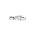 Diamond-Accented Single Ear Cuff in 14kt White Gold