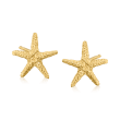 14kt Yellow Gold Starfish Stud Earrings