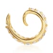 .40 ct. t.w. CZ Single Ear Cuff in 18kt Yellow Gold Over Sterling