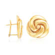 Italian 18kt Yellow Gold Swirl Earrings