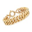 Italian 18kt Yellow Gold Curb-Link Chain Bracelet