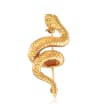 Italian 18kt Yellow Gold Snake Pin