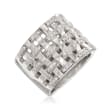 .35 ct. t.w. Diamond Basketweave Ring in 14kt White Gold