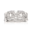 .20 ct. t.w. Diamond Panther-Link Ring in Sterling Silver