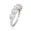 3.00 ct. t.w. CZ Five-Stone Ring in 14kt White Gold