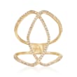 .29 ct. t.w. Diamond Open Loop Ring in 14kt Yellow Gold