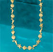 18kt Gold Over Sterling Silver Sea Life Link Necklace