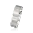 Men's 8mm White Tungsten Carbide Wedding Ring