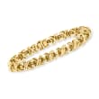 C. 1990 Vintage Tiffany Jewelry 18kt Yellow Gold X Bracelet