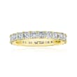4.90 ct. t.w. Princess-Cut Diamond Eternity-Style Wedding Band in 14kt Yellow Gold