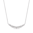 .30 ct. t.w. Diamond Smile Necklace in 18kt White Gold