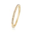 Henri Daussi .10 ct. t.w. Diamond Wedding Ring in 18kt Yellow Gold