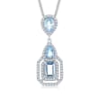 3.00 ct. t.w. Sky Blue and White Topaz Pendant Necklace in Sterling Silver