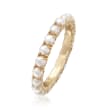 2.75-3mm Cultured Pearl Ring in 14kt Yellow Gold