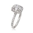 Henri Daussi 1.62 ct. t.w. Certified Diamond Engagement Ring in 18kt White Gold