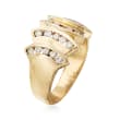 C. 1980 Vintage .60 ct. t.w. Diamond Ring in 14kt Yellow Gold