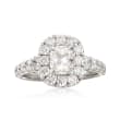 Henri Daussi 1.87 ct. t.w. Diamond Engagement Ring in 18kt White Gold