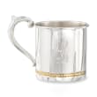 Cunill Baby's Sterling Silver and 24kt Gold Plate Beaded Cup