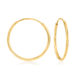 14kt Yellow Gold Endless Hoop Earrings