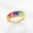 2.20 ct. t.w. Multi-Gemstone Ring in 14kt Yellow Gold