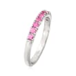 .50 ct. t.w. Pink Sapphire Ring in Sterling Silver