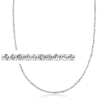 Italian 2mm Sterling Silver Crisscross-Chain Necklace