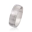Men's 7mm 14kt White Gold Wedding Ring