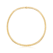 C. 1980 Vintage Cartier 18kt Yellow Gold Round Woven-Link Necklace