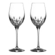 Waterford Crystal &quot;Lismore Essence Gift Bar&quot; Set of 2 White Wine Glasses