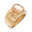 Italian Cameo Ring in 18kt Yellow Gold