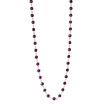 30.00 ct. t.w. Ruby Station Necklace in Sterling Silver