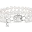 Mikimoto 4-6.5mm A1 Akoya Pearl Two Strand Bracelet with 18kt White Gold