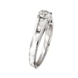 C. 1980 Vintage .85 ct. t.w. Diamond Ring in 18kt White Gold