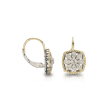 Andrea Candela Diamond Accent Floral Earrings in 18kt Yellow Gold and Sterling Silver