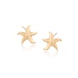 18kt Yellow Gold Starfish Stud Earrings