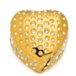Crystamas Crystal 24kt Gold-Plated Heart Box