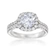 .78 ct. t.w. Diamond Engagement Ring Setting in 14kt White Gold