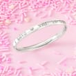 Child's &quot;I Love You to the Moon and Back&quot; Bangle Bracelet in Sterling Silver