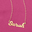 Child's 14kt Yellow Gold Script Name Necklace