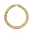 Italian 18kt Yellow Gold Over Sterling Silver Riso Necklace
